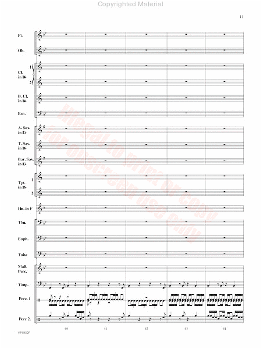 Tap Out Concert Band scores gallery preview page 12