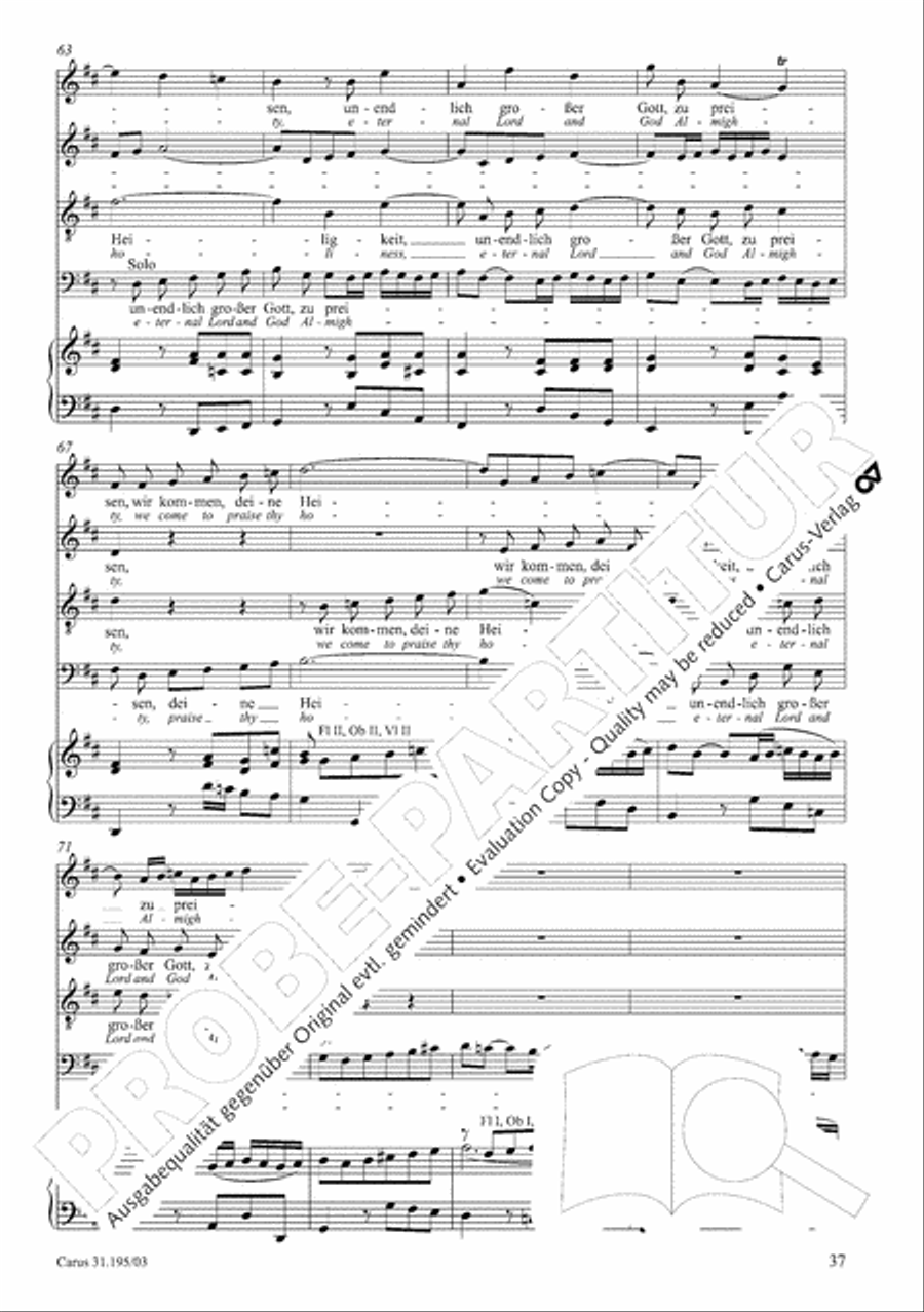 For the righteous light is sown (Dem Gerechten muss das Licht) 4-Part scores gallery preview page 38
