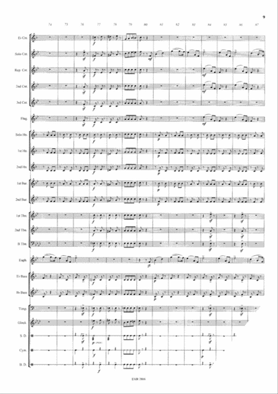 Thunder And Lightning Polka Brass Band scores gallery preview page 10
