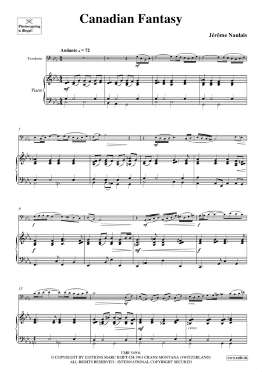 Canadian Fantasy Canadian Fantasy Piano Accompaniment scores gallery preview page 4