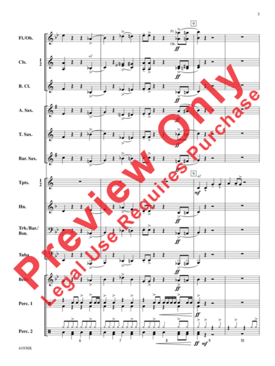 Rock Star Rock Star Concert Band scores gallery preview page 4