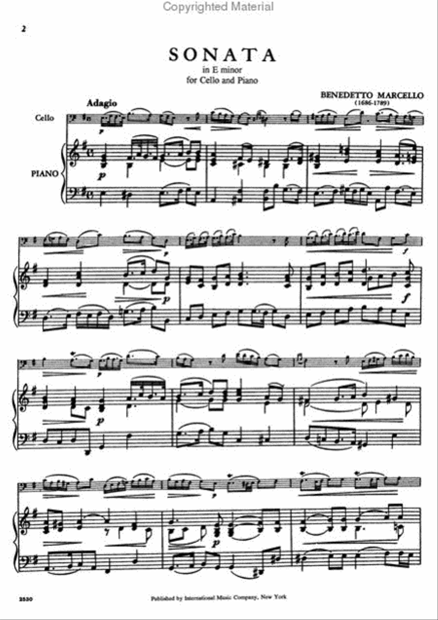 Sonata In E Minor Piano Accompaniment scores gallery preview page 3