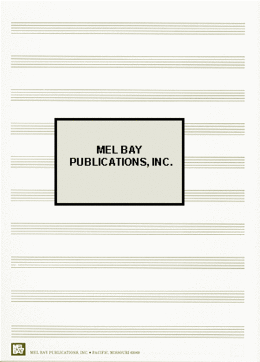 Premium Quality Manuscript Paper - 10 Staves Quire (24) Staff Paper scores gallery preview page 3