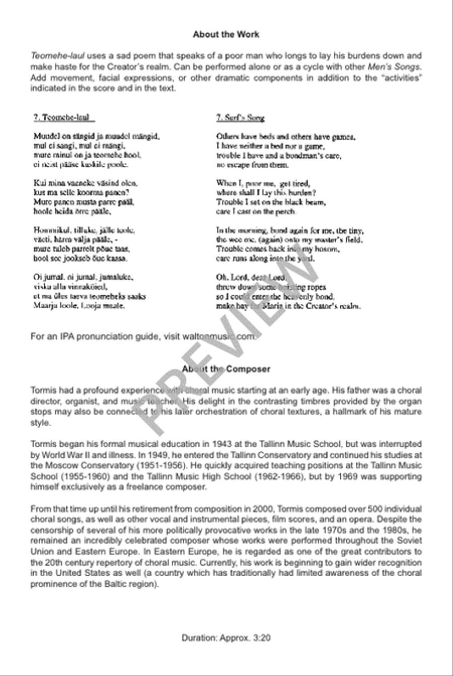 Teomehe-laul Teomehe-laul TTBB scores gallery preview page 3