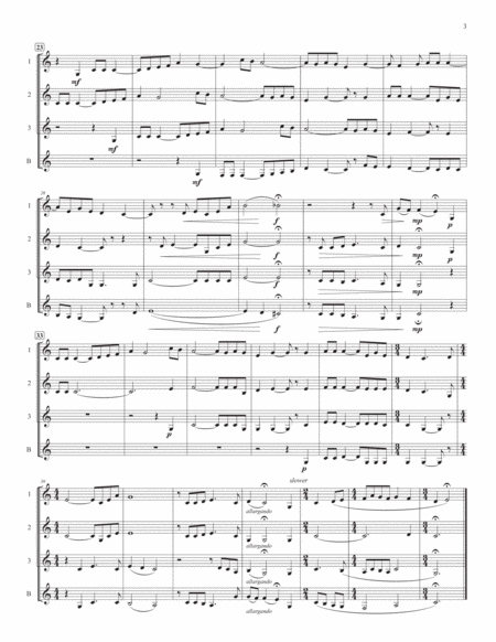 Oh, Shenandoah (for clarinet quartet) image number null