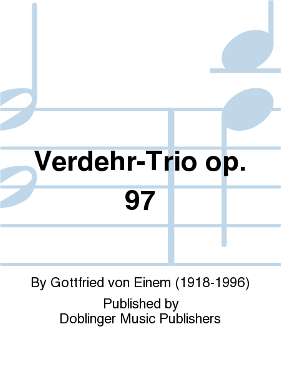 Verdehr-Trio op. 97 Clarinet scores gallery preview page 1
