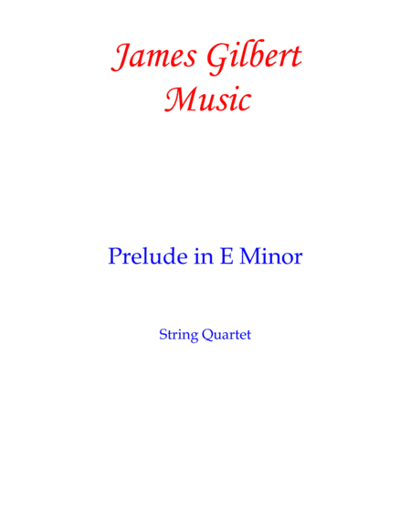 Prelude In E Minor image number null