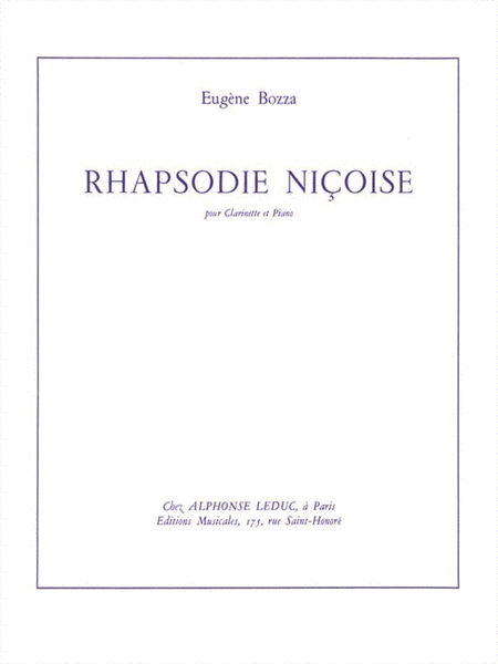 Rapsodie Nicoise Op.13 (clarinet & Piano)