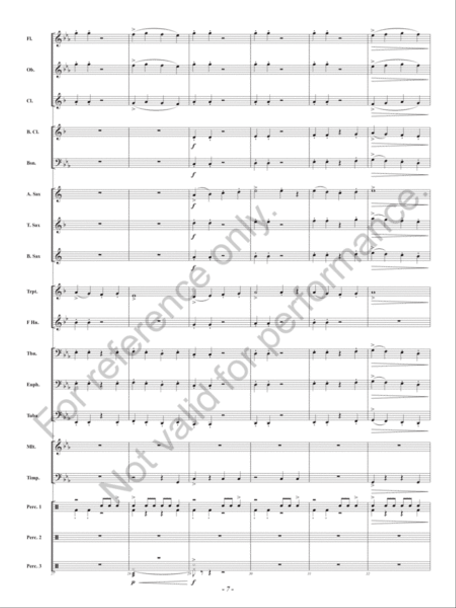 Dark Forest Dance Concert Band scores gallery preview page 8