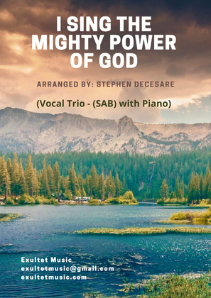 Book cover for I Sing The Mighty Power Of God (Vocal Trio (SAB) - Piano accompaniment)