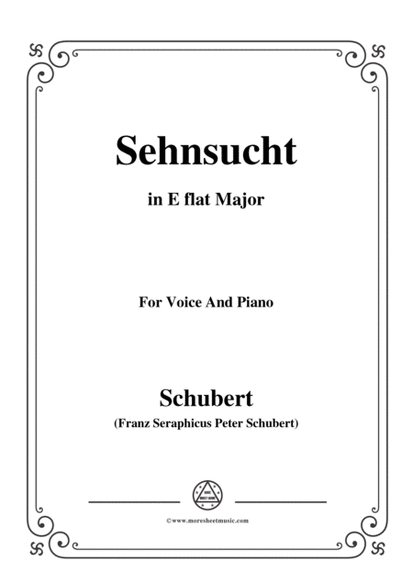 Schubert-Sehnsucht,in E flat Major,for Voice&Piano image number null
