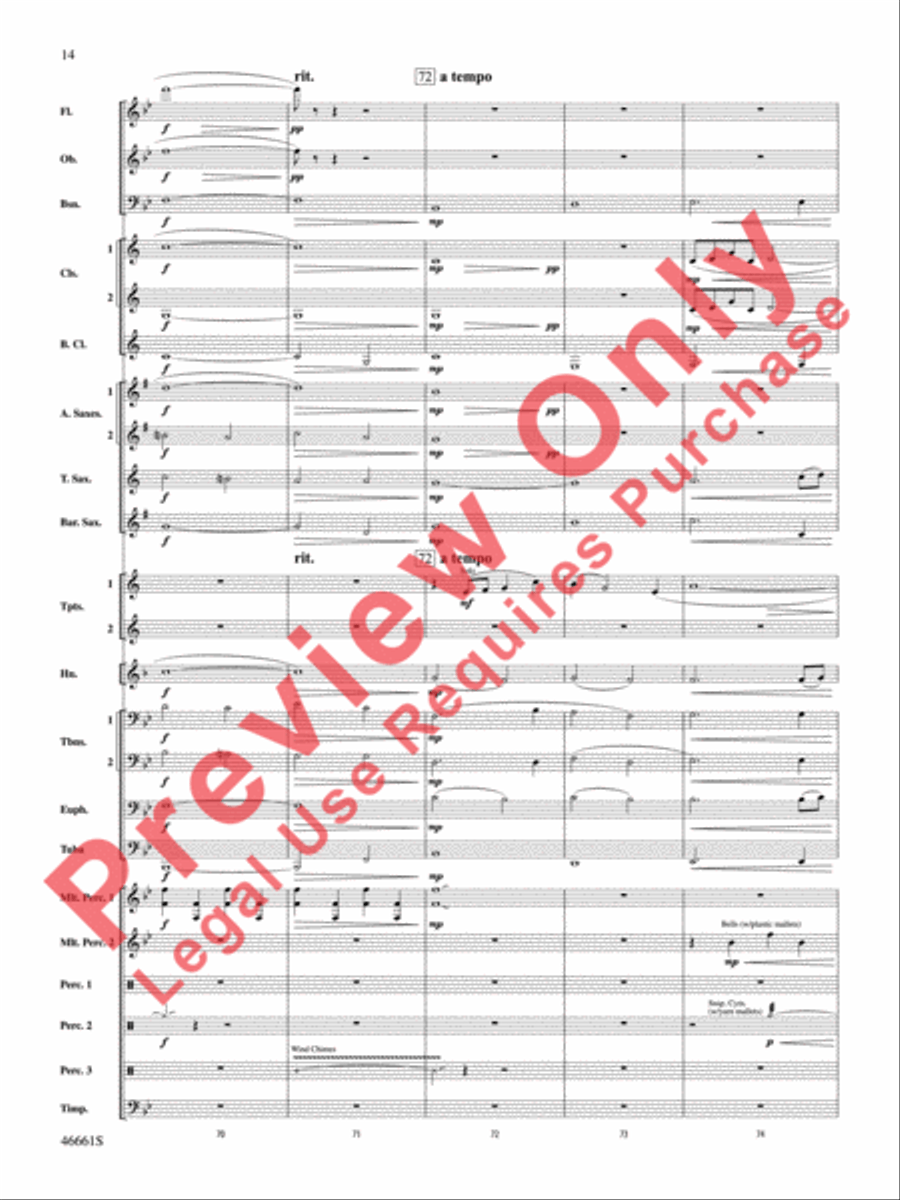 Nine Mile Saga Nine Mile Saga Concert Band scores gallery preview page 15