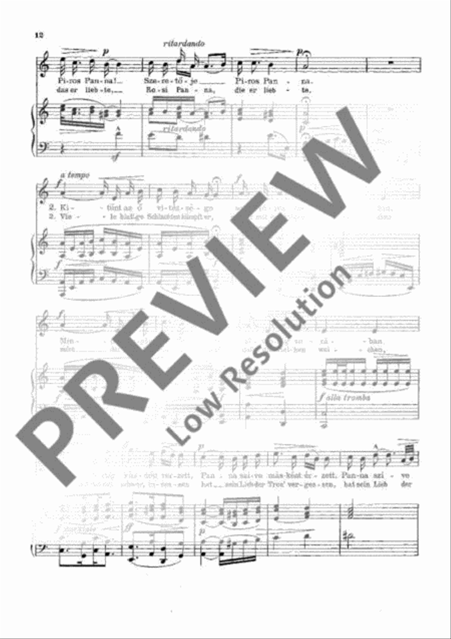 Ungarische Volkslieder Voice Solo scores gallery preview page 13
