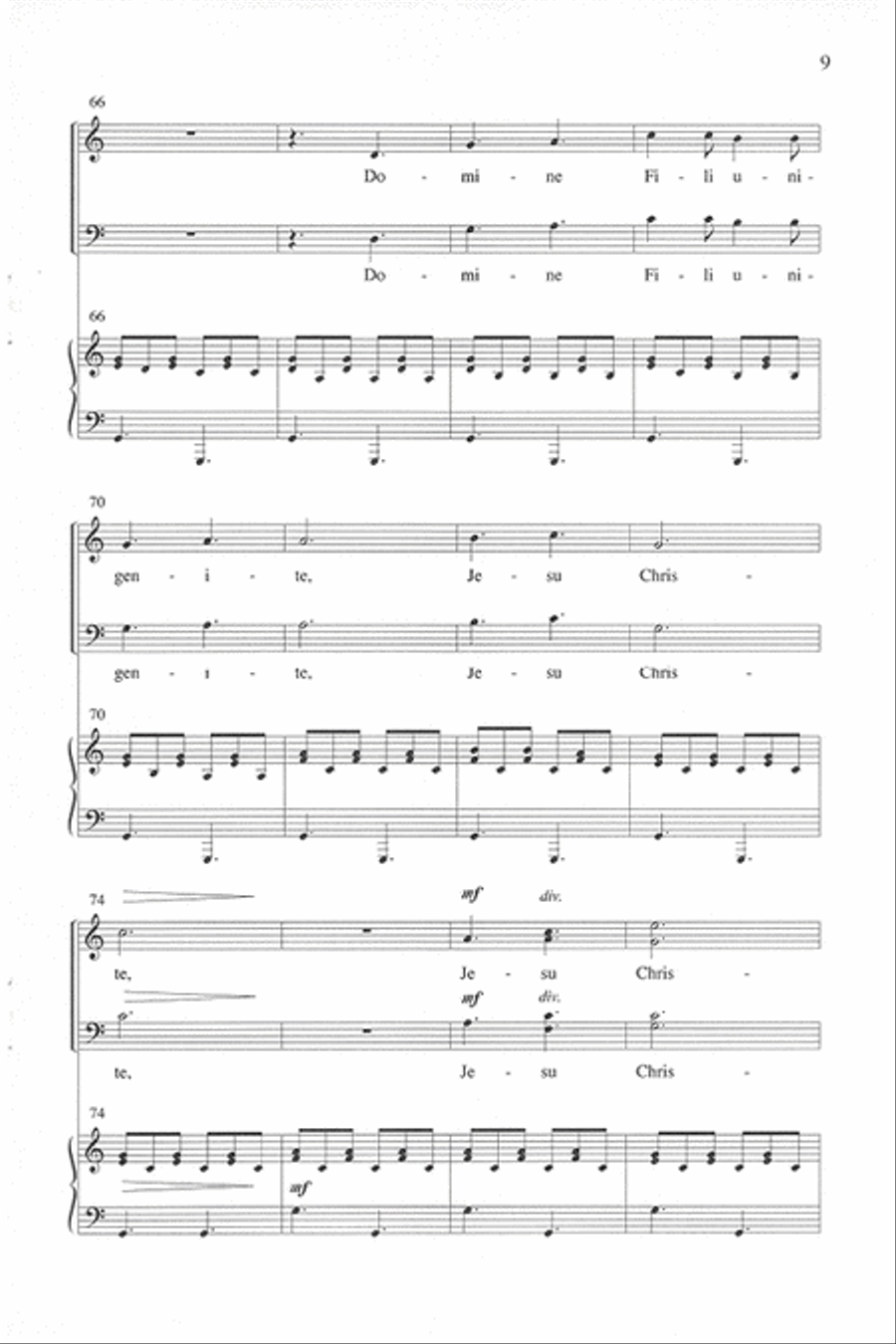 Gloria - SATB divisi Gloria - SATB divisi Divisi scores gallery preview page 8