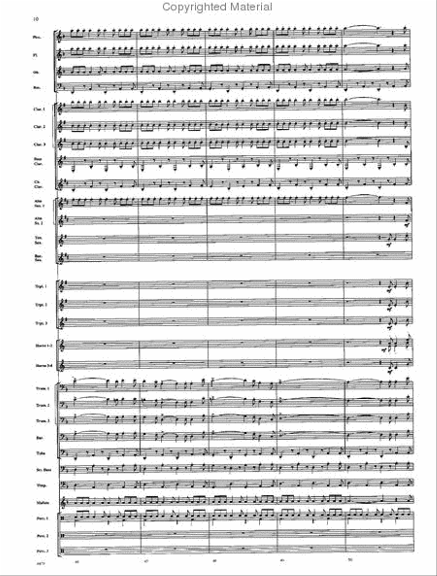 American Folk Fantasia Concert Band scores gallery preview page 11