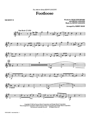 Book cover for Footloose (arr. Kirby Shaw) - Bb Trumpet 2
