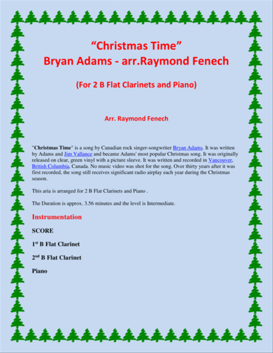Christmas Time Clarinet Duet scores gallery preview page 2