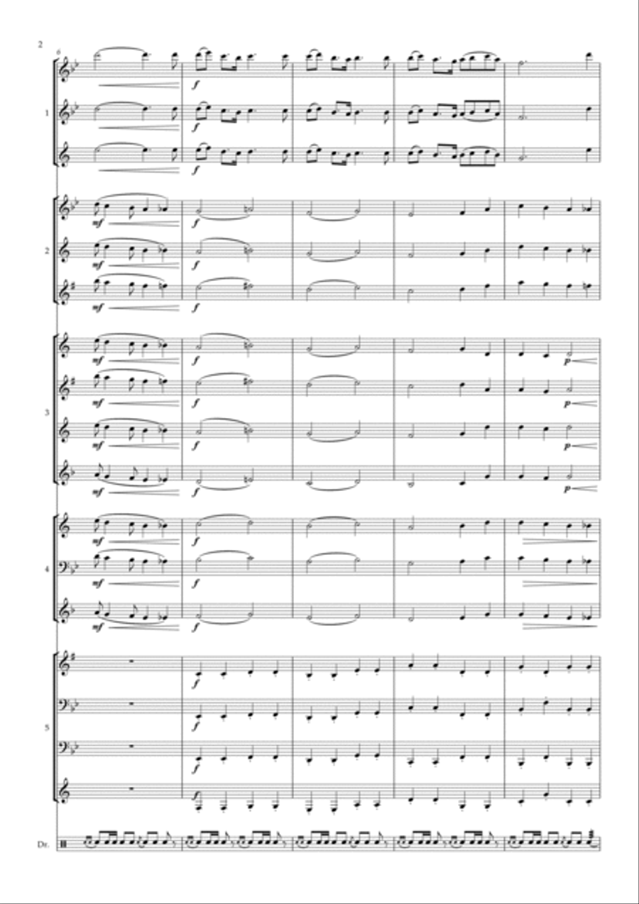 A Bridge Too Far Concert Band scores gallery preview page 2
