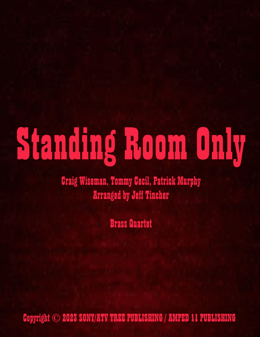 Standing Room Only Standing Room Only Brass Quartet scores gallery preview page 1