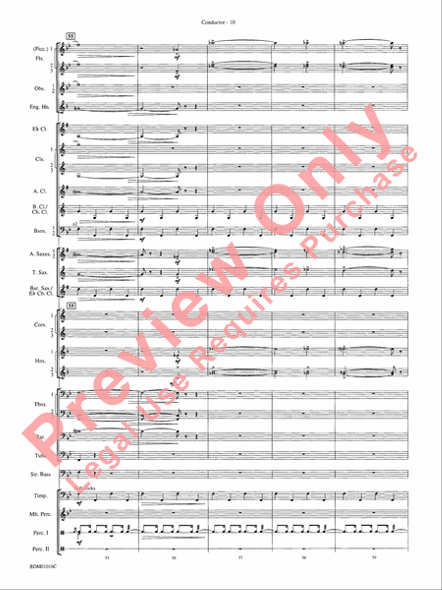 Fanfare and Allegro Concert Band scores gallery preview page 13