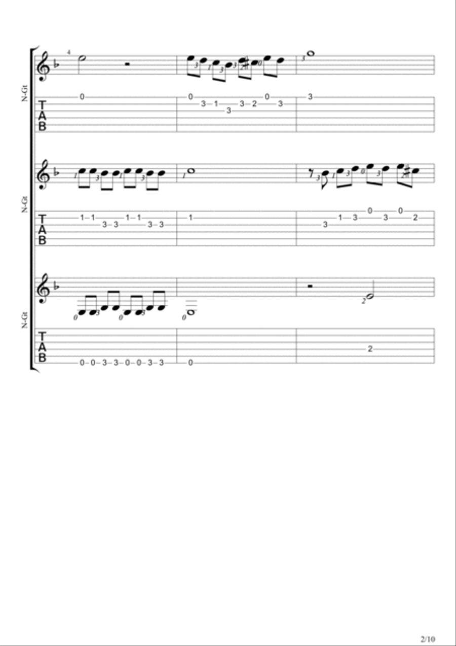 Simsalabim Guitar Ensemble scores gallery preview page 2