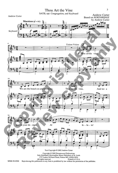 Thou Art the Vine (Choral Score) image number null