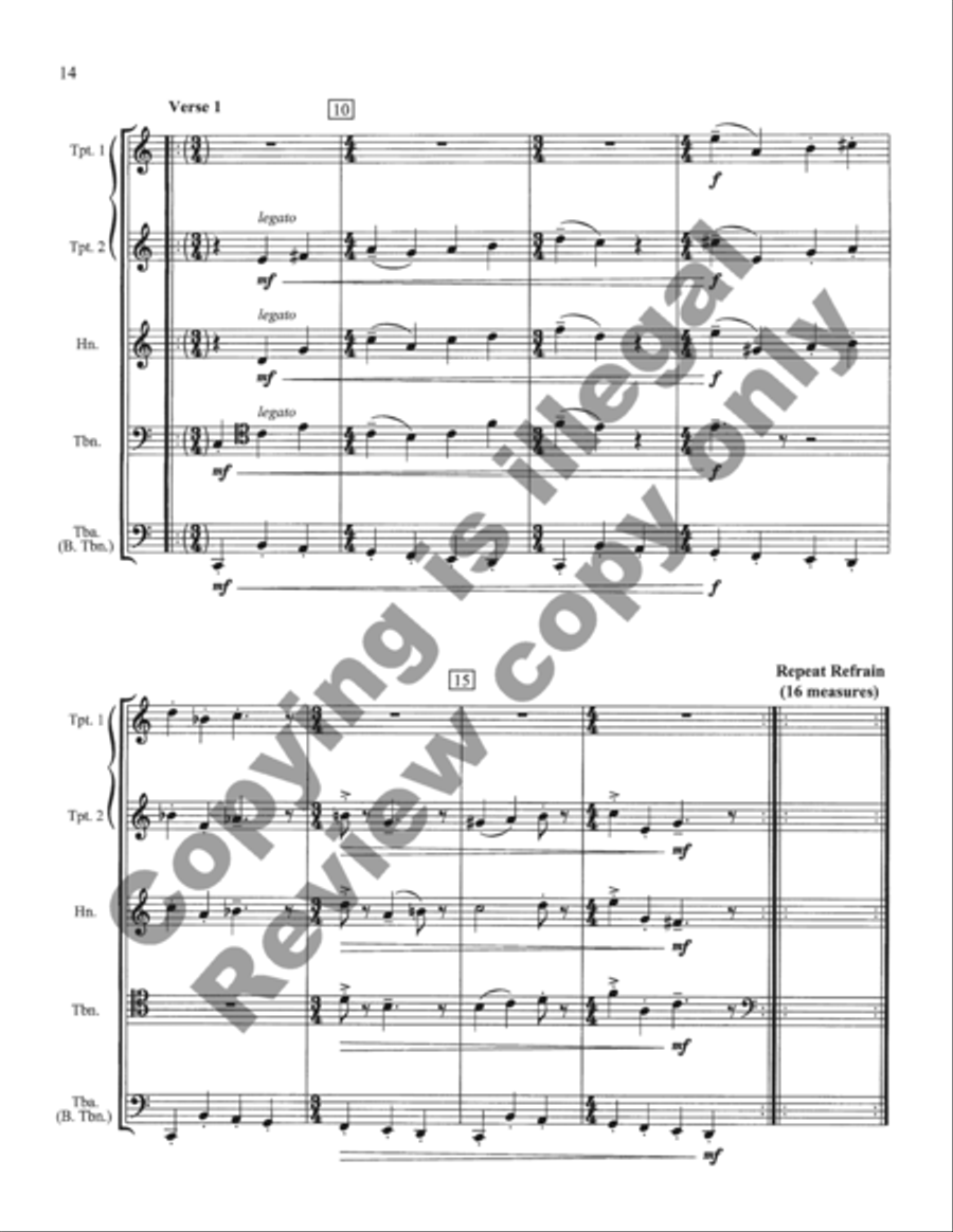 Inaugural Marches Inaugural Marches Brass Quintet scores gallery preview page 29