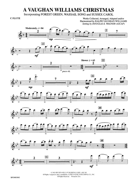 A Vaughan Williams Christmas: Flute