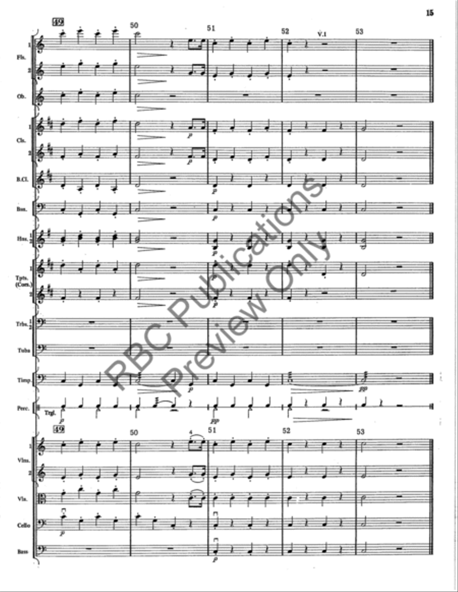 Concert March Full Orchestra scores gallery preview page 16
