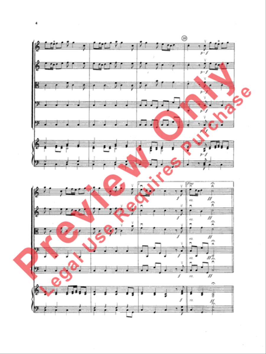 The Four Seasons (Spring, Winter, Autumn) String Orchestra scores gallery preview page 5