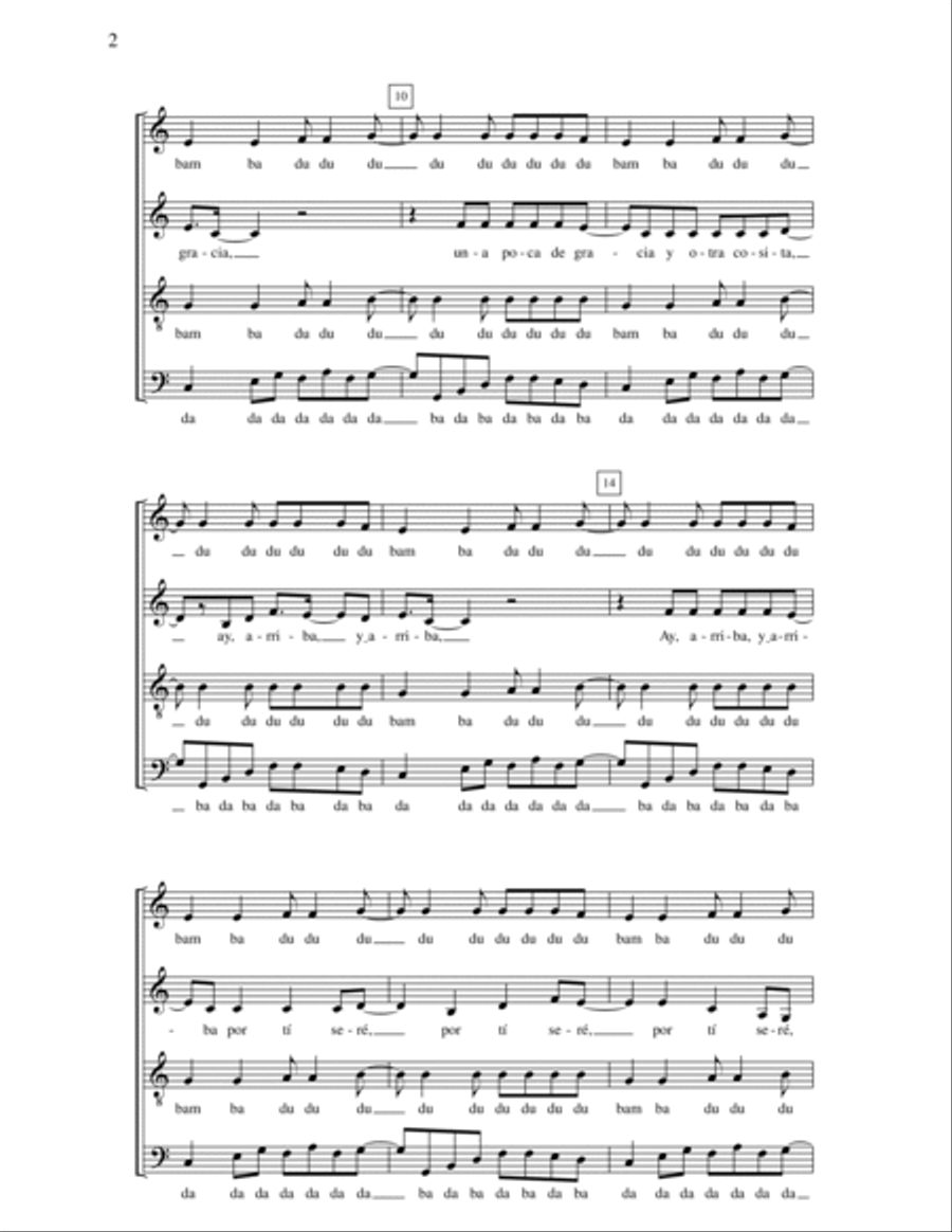 La Bamba 4-Part scores gallery preview page 2