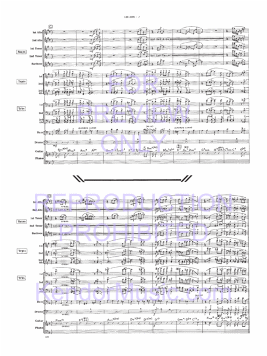Low-Down Jazz Ensemble scores gallery preview page 3