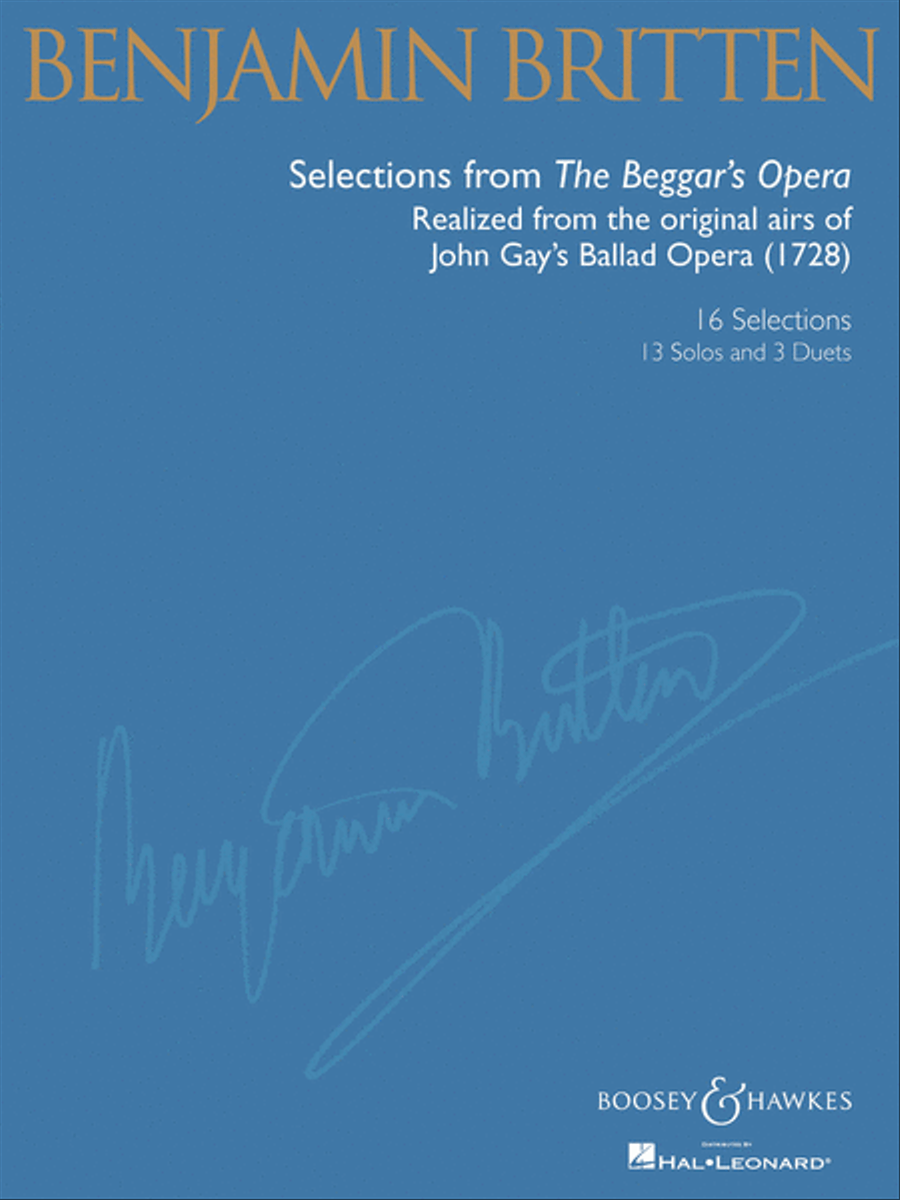 Britten: Selections from The Beggar's Opera Voice scores gallery preview page 1