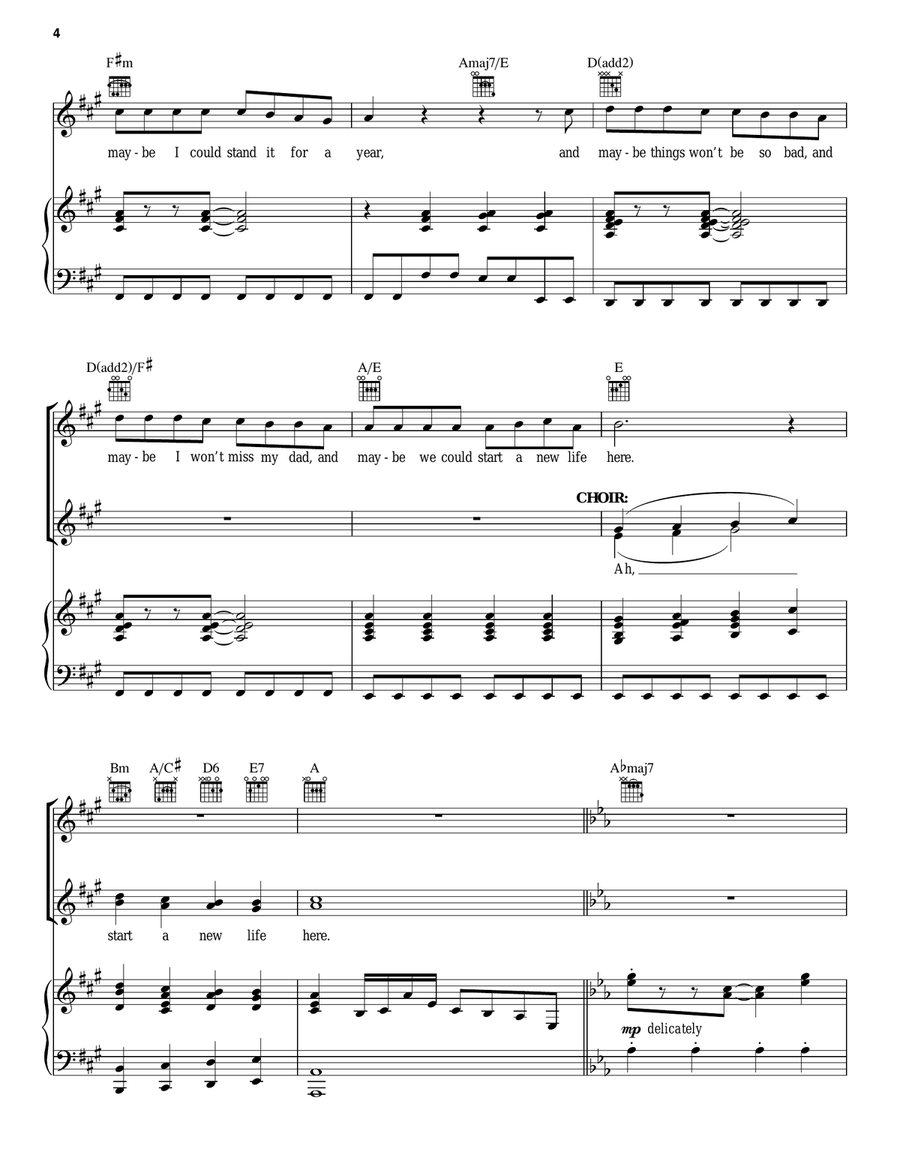 On Any Sunday Piano, Vocal, Guitar scores gallery preview page 4