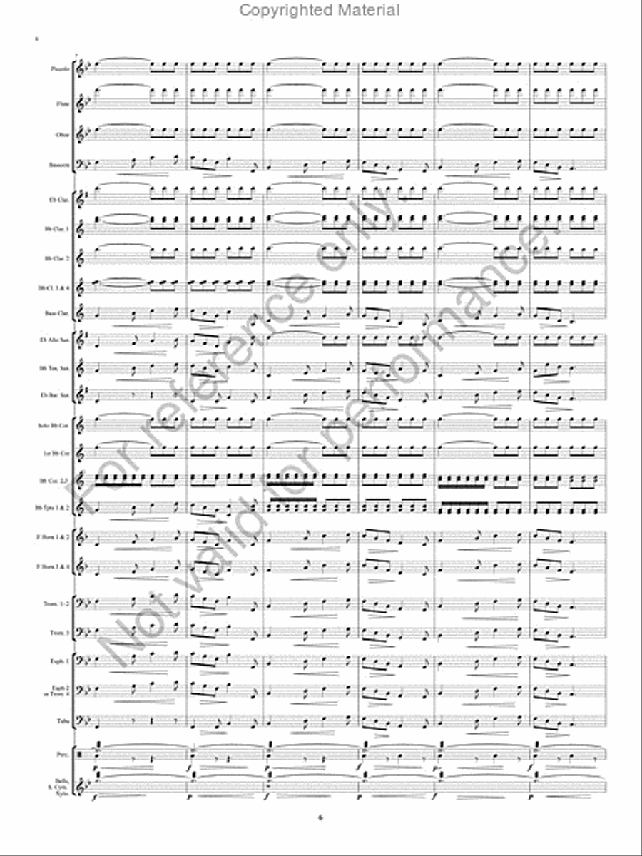 The Pirates of Penzance Concert Band scores gallery preview page 7