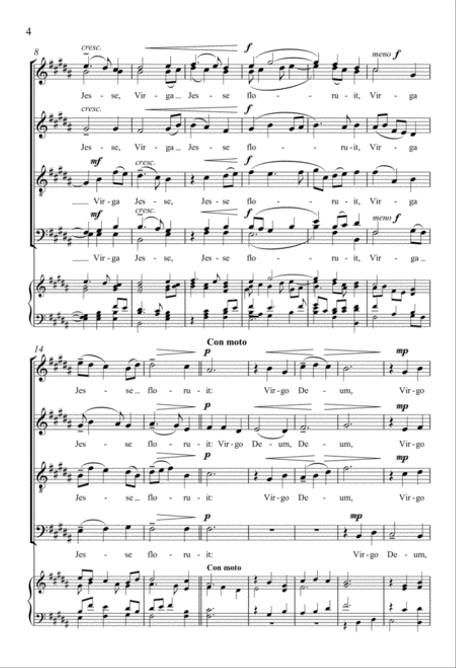 Virga Jesse 4-Part scores gallery preview page 4