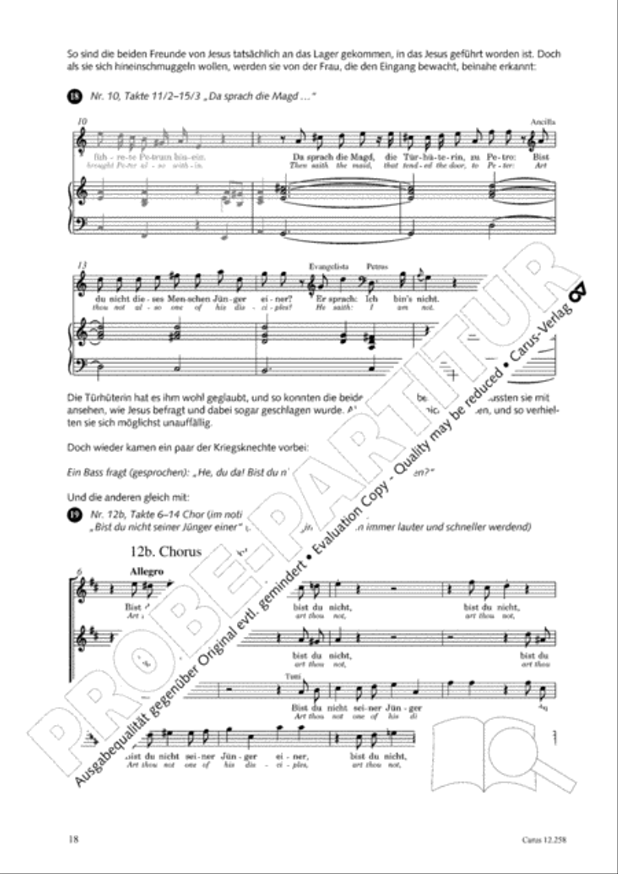 Johann Sebastian Bachs Johannes-Passion fur Kinder und Jugendliche STB scores gallery preview page 19