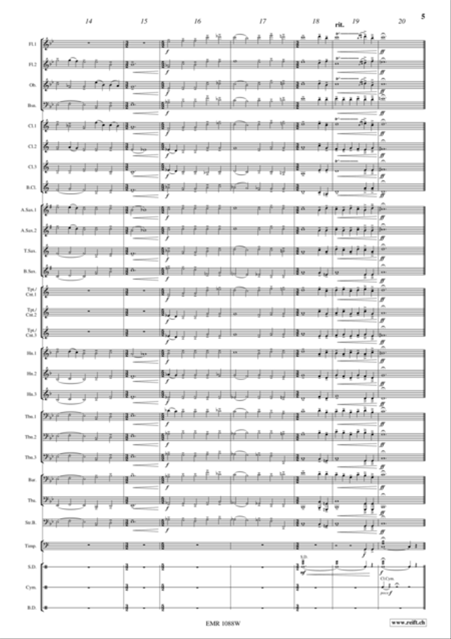 Gaudeamus Concert Band scores gallery preview page 6