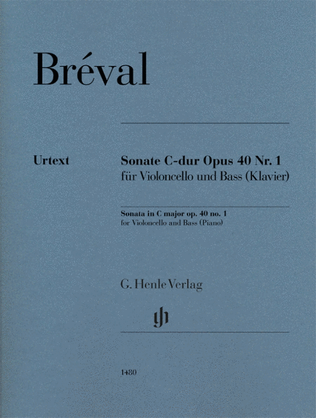 Book cover for Sonata in C Major Op. 40, No. 1