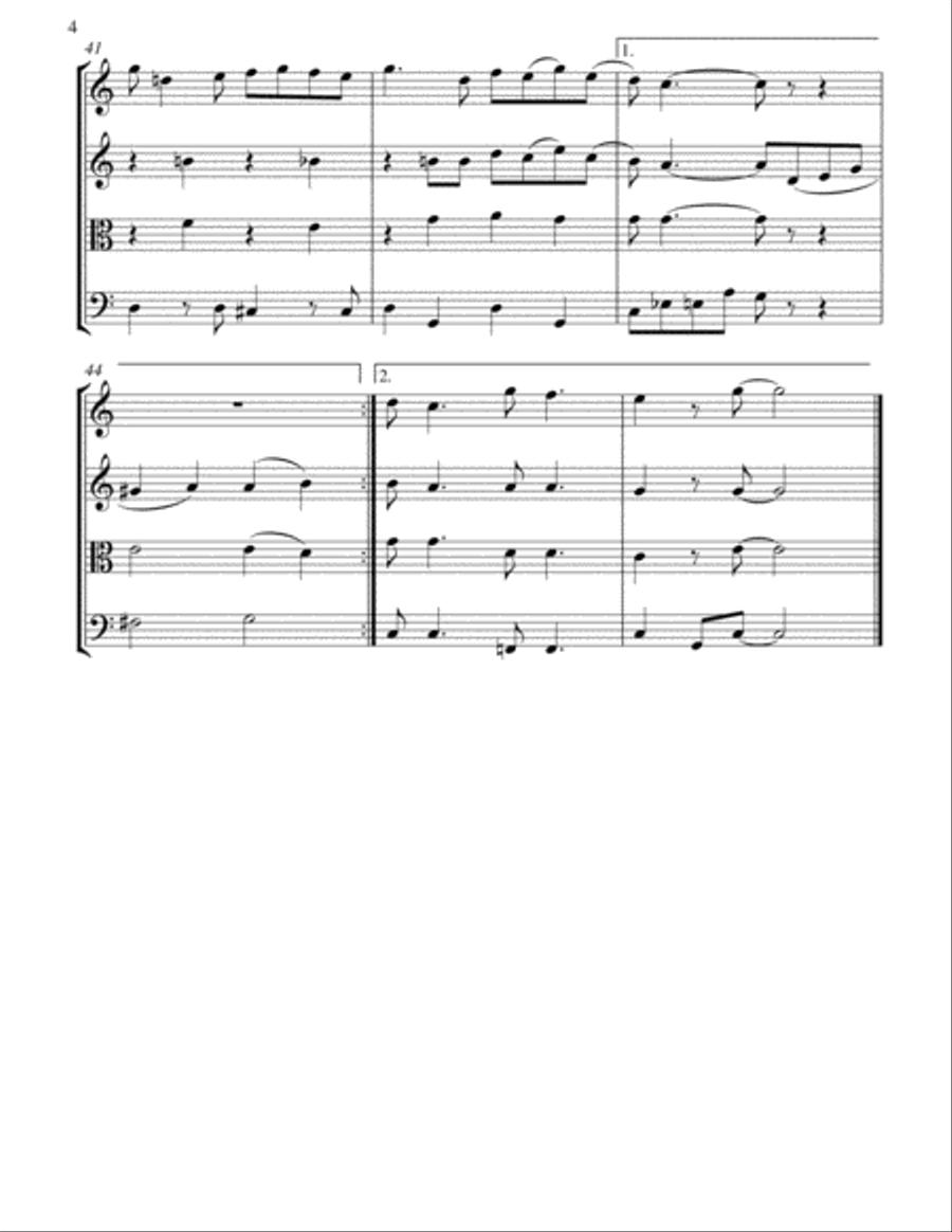 A Kiss To Build A Dream On String Quartet scores gallery preview page 5