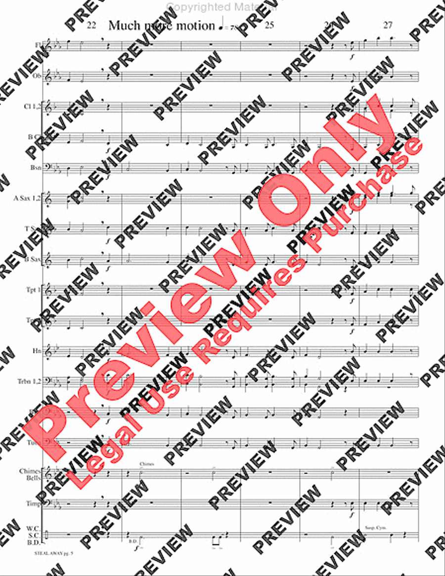 Steal Away Steal Away Concert Band scores gallery preview page 8