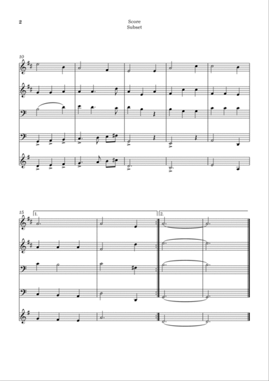 Amazing grace Trombone scores gallery preview page 2