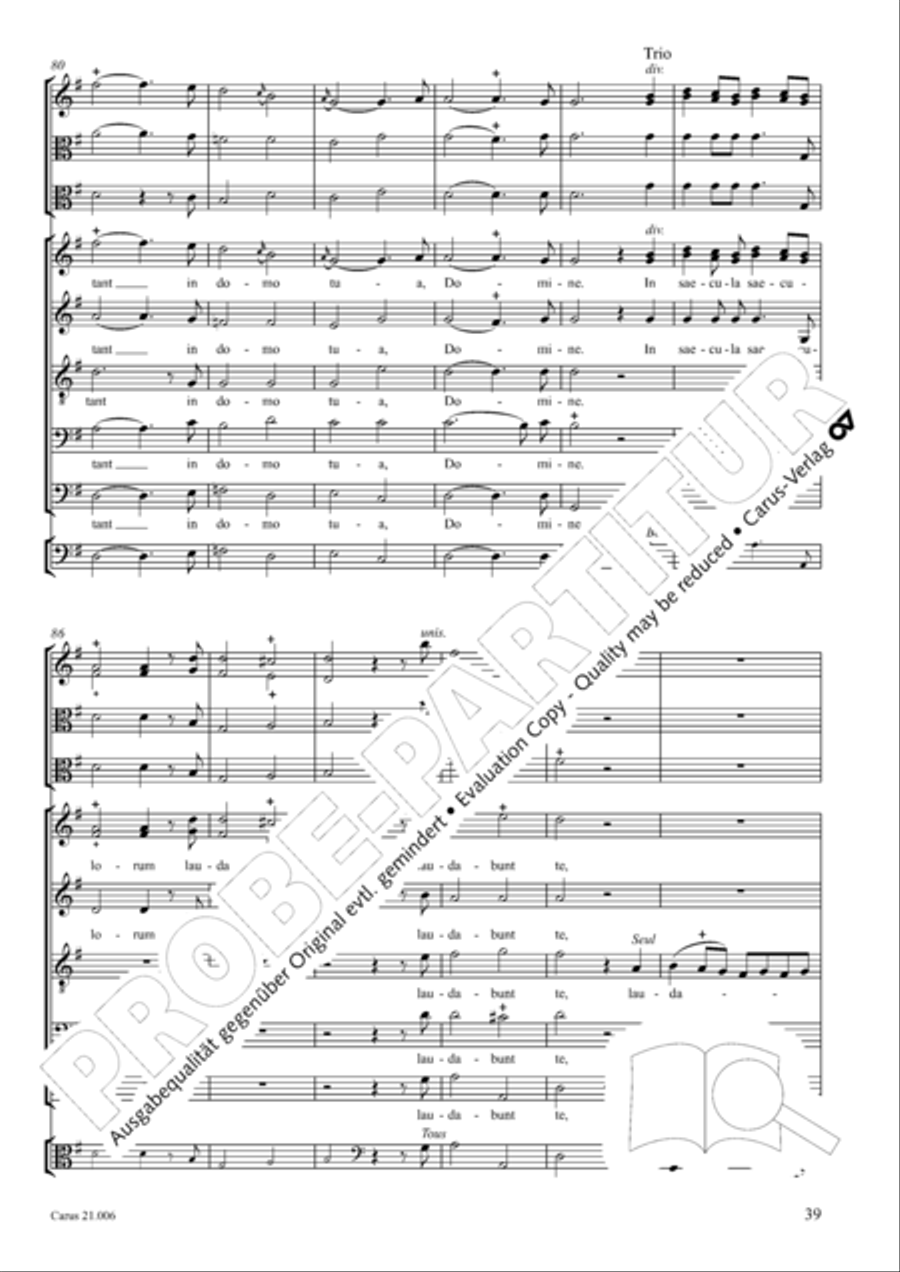 Quam dilecta tabernacula Men's Choir scores gallery preview page 40