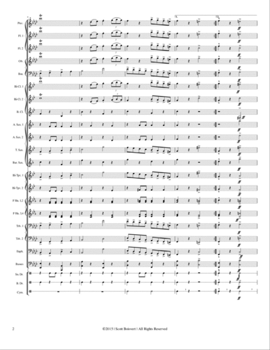 Weary Man's March Weary Man's March Concert Band scores gallery preview page 3