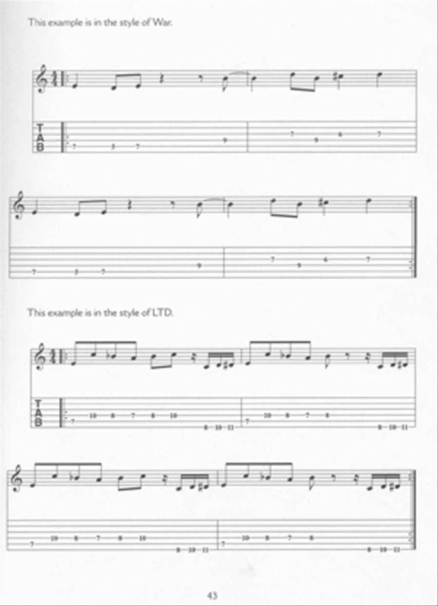Getting into Funk Guitar Electric Guitar scores gallery preview page 4