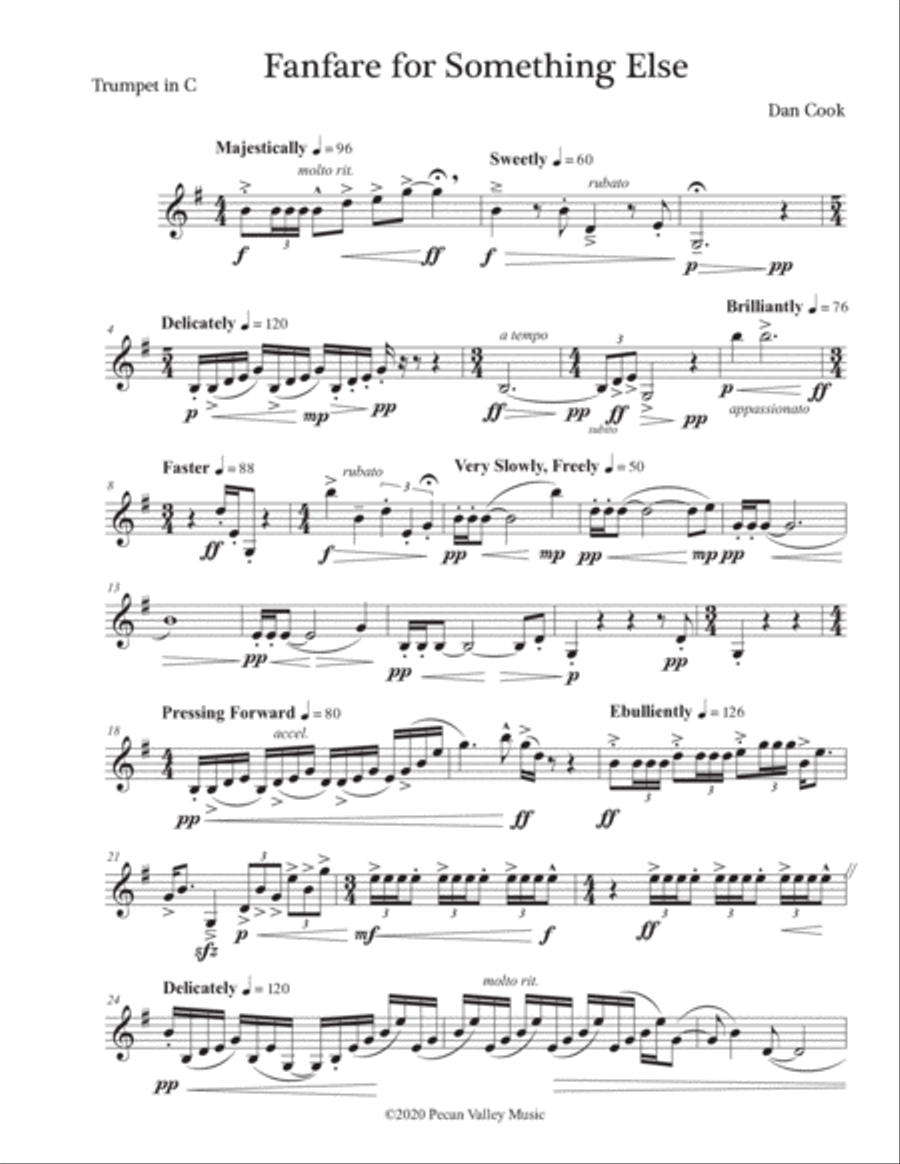Fanfare for Something Else Chamber Music scores gallery preview page 2