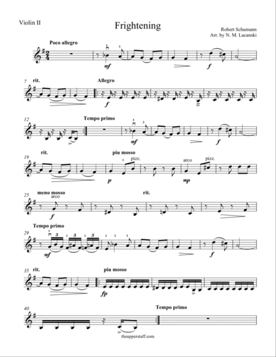 Frightening String Orchestra scores gallery preview page 4