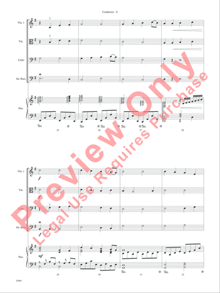 Around the World in One Concert String Orchestra scores gallery preview page 7