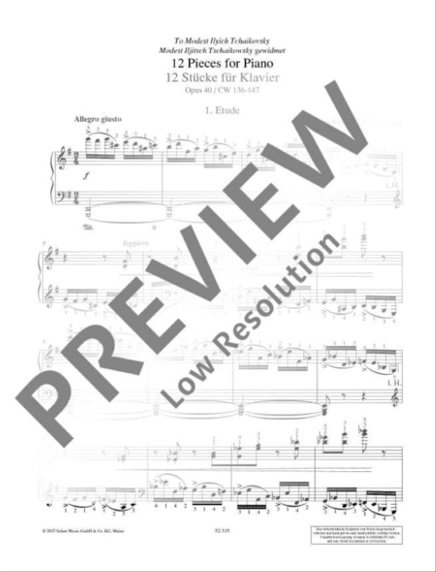 12 Pieces of medium difficulty Piano Solo scores gallery preview page 11