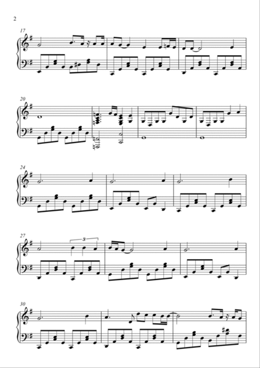 Love Hurts Piano Solo scores gallery preview page 2